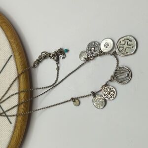 Lucky Brand Silver Charm Necklace